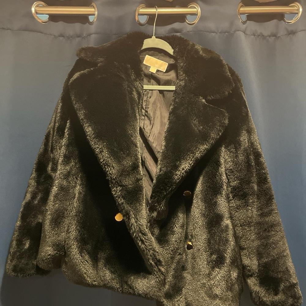 Michael Kors Black Teddy Jacket